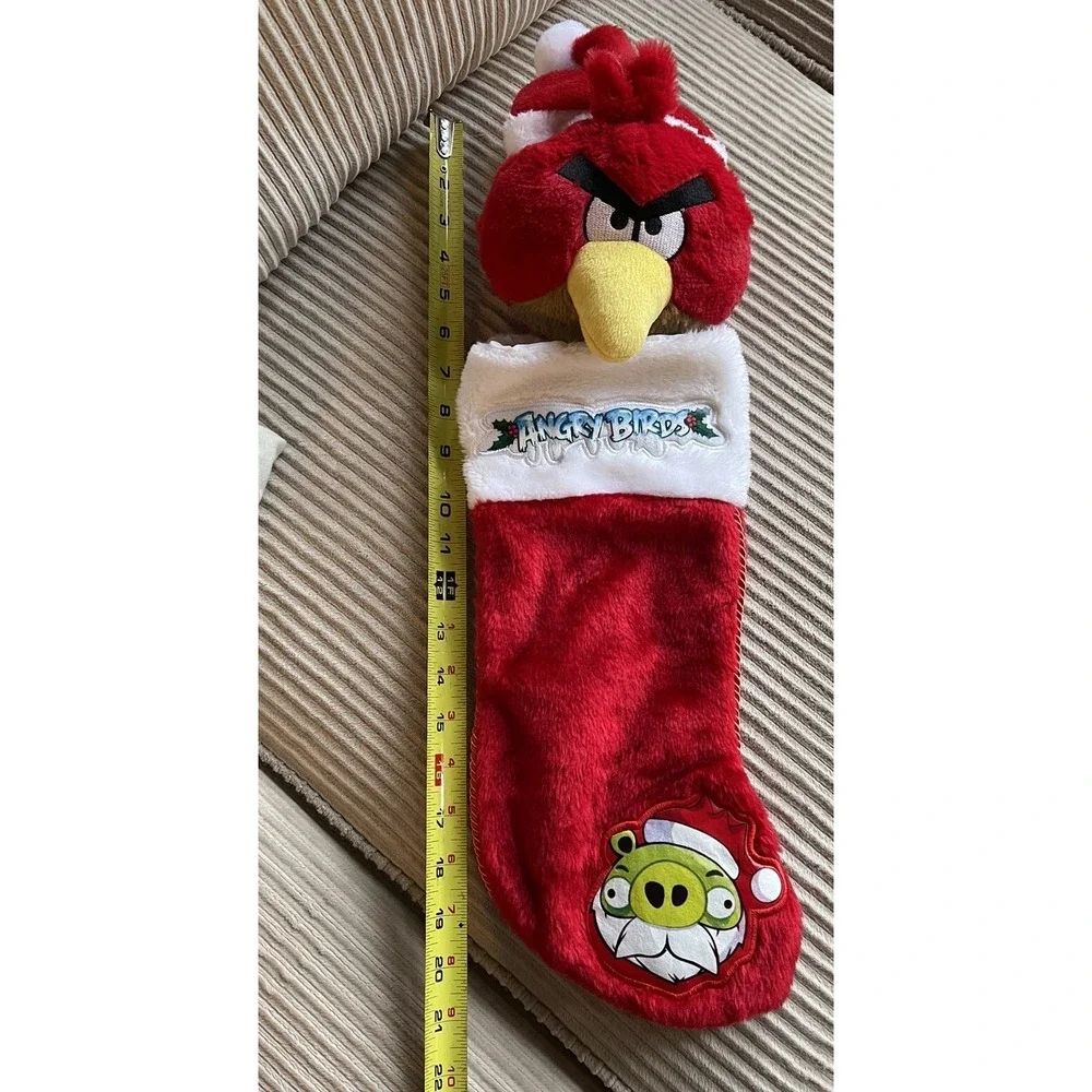 Angry Birds Red Bird Plush Christmas Stocking Santa Patch Pig 21
